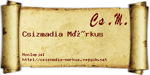 Csizmadia Márkus névjegykártya